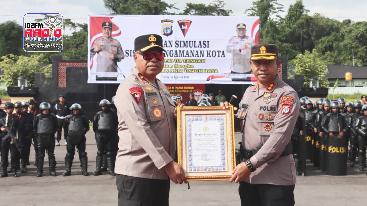 Polres Mimika Raih Predikat Pelayanan Publik Terbaik, Bersiap Naik Status Jadi Polresta
